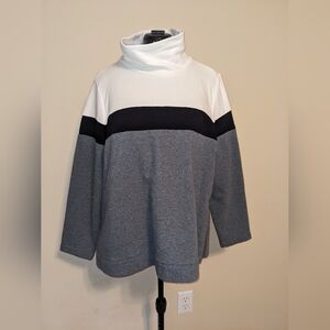 XL Talbots- Zippered sides Sweatshirt Pullover